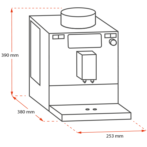 KAFFEEVOLLAUTOMAT MELITTA|PASSIONE F530-101|SILBER ODER SCHWARZ|INKL. BOHNEN+4GLÄSER