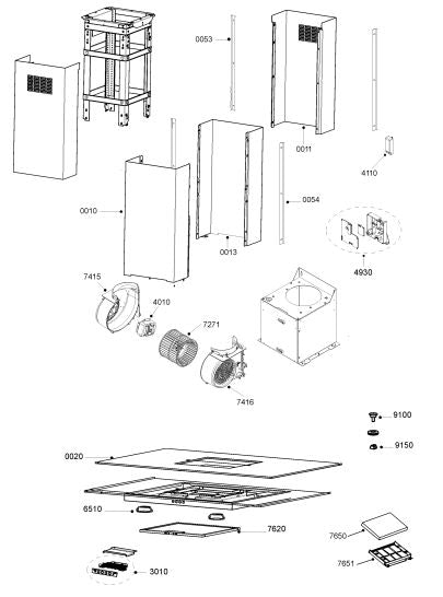 DUNSTHAUBE WHIRLPOOL | AKR 470 IX 100CM | EDELSTAHL