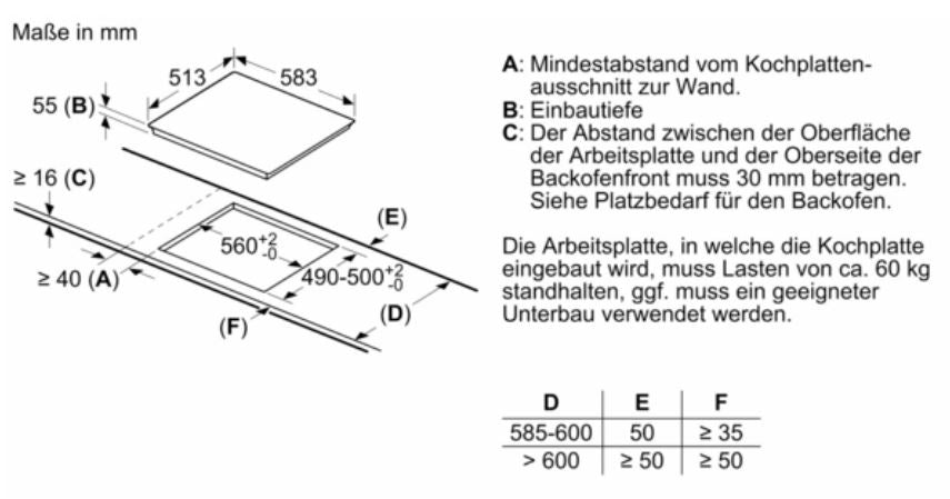 KOCHFELD BOSCH PIF645BB5E |INDUKTIONSKOCHFELD 60CM | SCHWARZ-EDELSTAHL