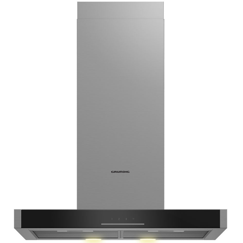 DUNSTABZUGSHAUBE EDELSTAHL|GRUNDIG GDKP 2460 BC|60CM BREITE|INKL. AKTIVKOHLEFILTER