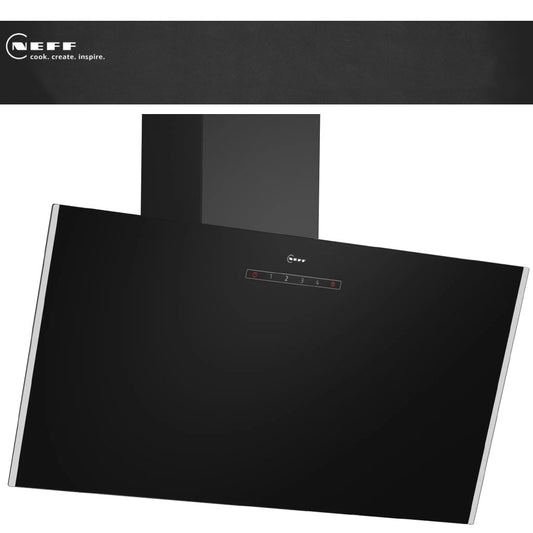 DUNSTABZUGSHAUBE SCHWARZ|NEFF D83 IDK 1SO|BREITE 80CM