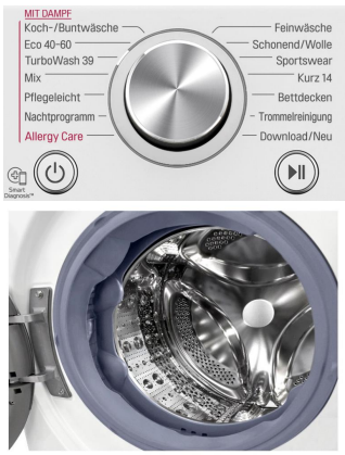 WASCHMASCHINE LG| LG F6 WV 709 P1|EEK:*A*| 9KG 1600U