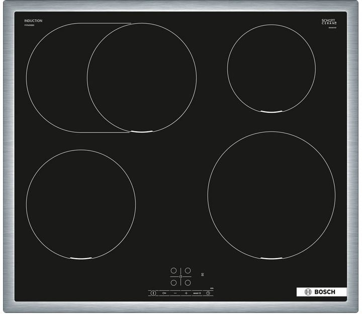KOCHFELD BOSCH PIF645BB5E |INDUKTIONSKOCHFELD 60CM | SCHWARZ-EDELSTAHL